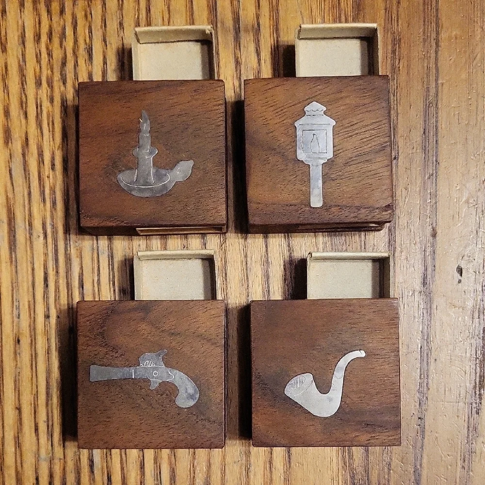 Dansk Brown and Silver Design Matchbox - Picture 3 of 8